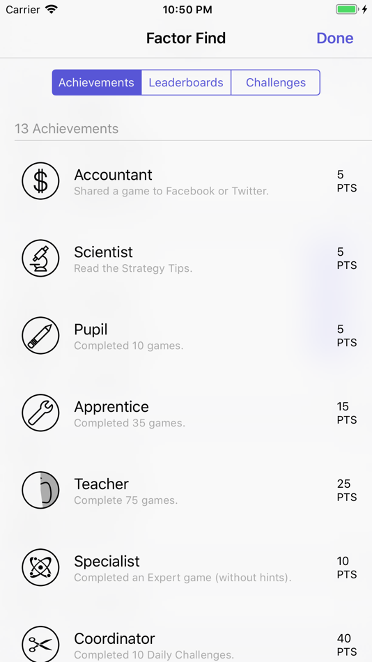 #7. Factor Find (iOS) 由: Kennan Mell