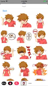 Anime Boys Stickers screenshot #8 for iPhone