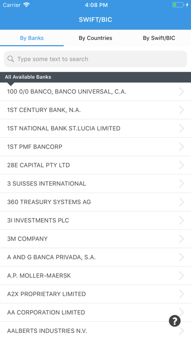 Bank SWIFT/BIC screenshot 3