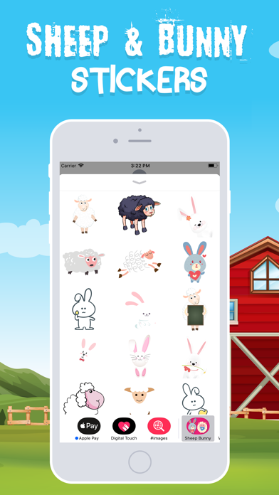 Sheep & Bunny Stickers! screenshot 3