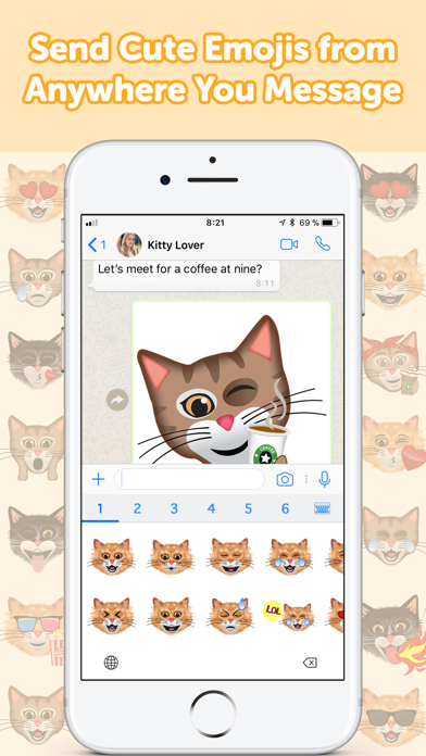 CatMoji - Cat Emoji Stickers Screenshot