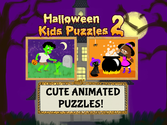Halloween Kids Puzzles 2 iPad screenshot 1 - Games app