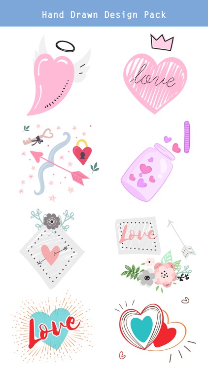 Hand Drawn Send Love Stickers