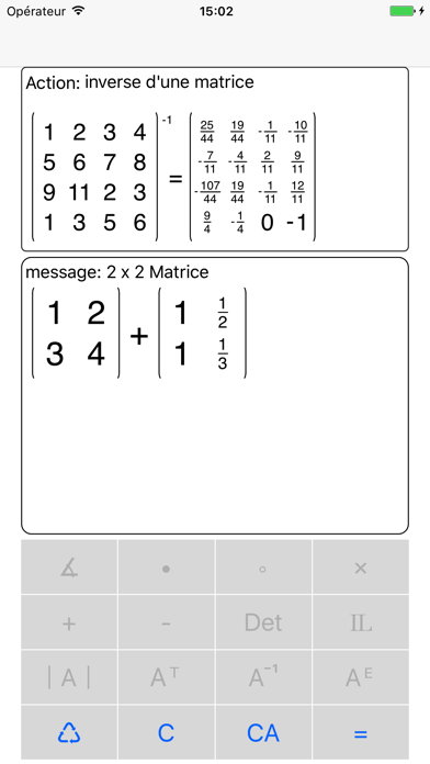 Screenshot #3 pour Calculum Pro - Calculatrice de matrices