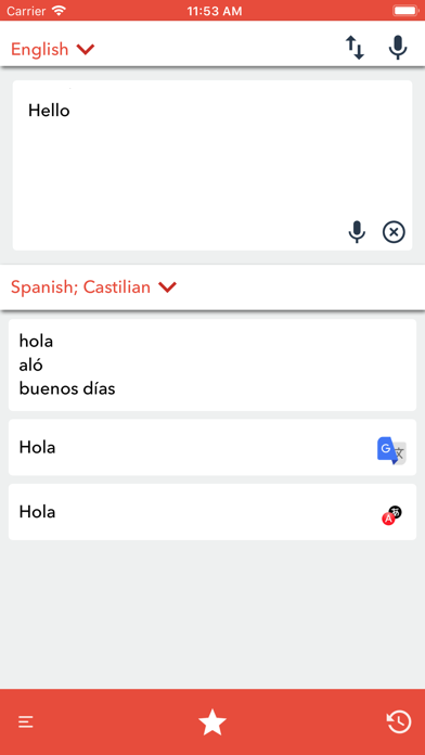 Screenshot #1 pour Speak & Translate Translator