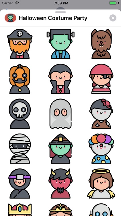 Halloween Costume Party Icons screenshot-3