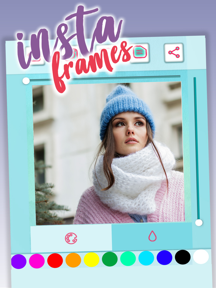 White frames for photos