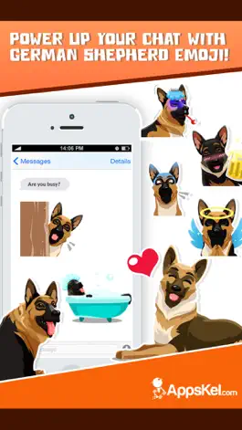 Game screenshot German Shepherd Emoji Sticker apk