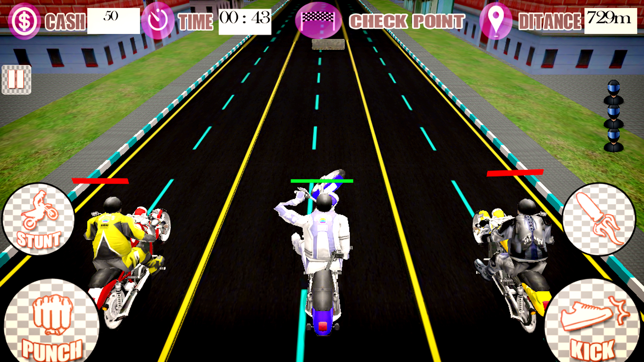 Bike & Car Fight Race 2017 screenshot 5