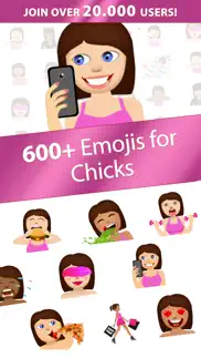 chicks love emoji – extra emojis for sassy texts iphone screenshot 1