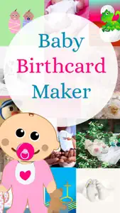 Baby - Birth Card Maker screenshot #1 for iPhone