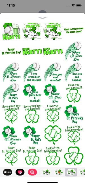 Baseball St. Pat's Stickers(圖2)-速報App
