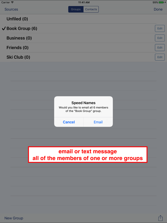 Speed Names - Contacts