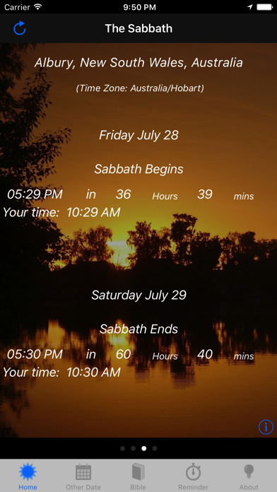 Screenshot #1 pour The Sabbath App