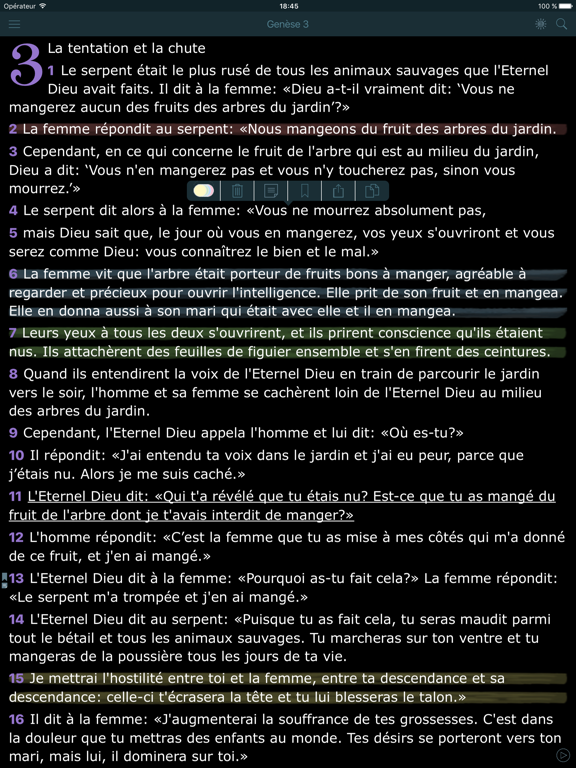 Screenshot #5 pour La Bible en Français. L Segond