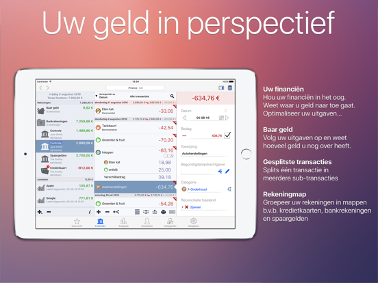iFinance 4 iPad app afbeelding 1