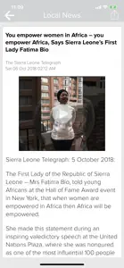 Sierra Leone News screenshot #2 for iPhone