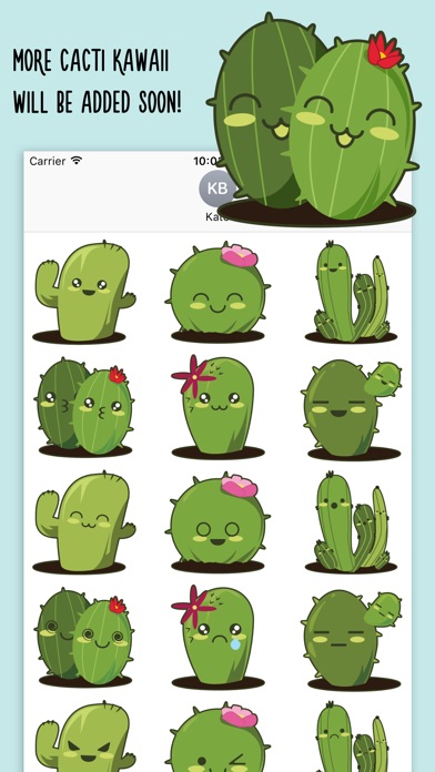 Cacti Kawaii - Cactus Emoji screenshot 2