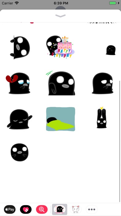 Black Ghost Animated Stickers screenshot 3