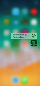 Saint Patrick's Day Countdown screenshot #2 for iPhone