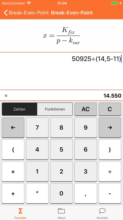 FSWirtschaft - Formelsammlung