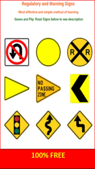 MA RMV Road Sign Flashcards screenshot 4