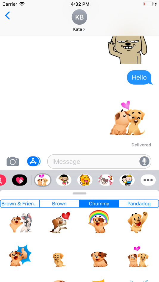 #2. Brown & Chummy - 100 Stickers (iOS) By: Quang Ly