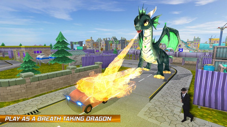 Flying Dragon Fire City Attack screenshot-4