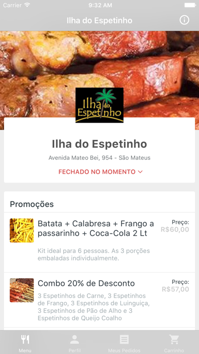 How to cancel & delete Ilha do Espetinho Delivery from iphone & ipad 1