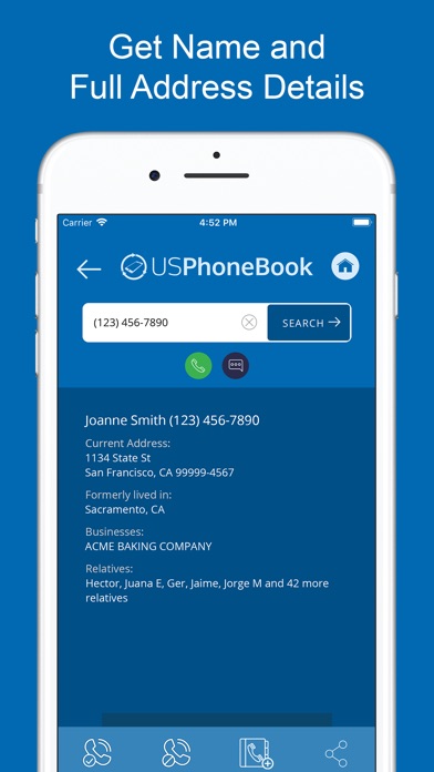 USPhoneBook screenshot 2