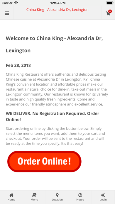 How to cancel & delete China King Lexington from iphone & ipad 1