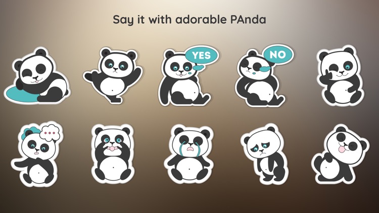 Pandamoji iMessage Sticker App