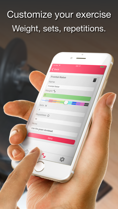 Screenshot #3 pour Halteres - Your Workout Log