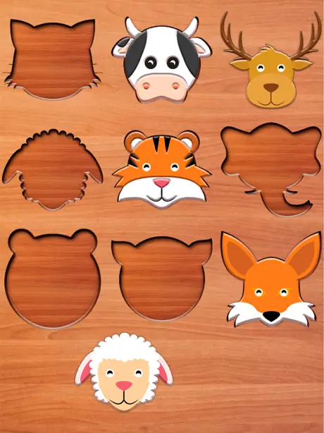 Animal Wooden Puzzle - Riddles