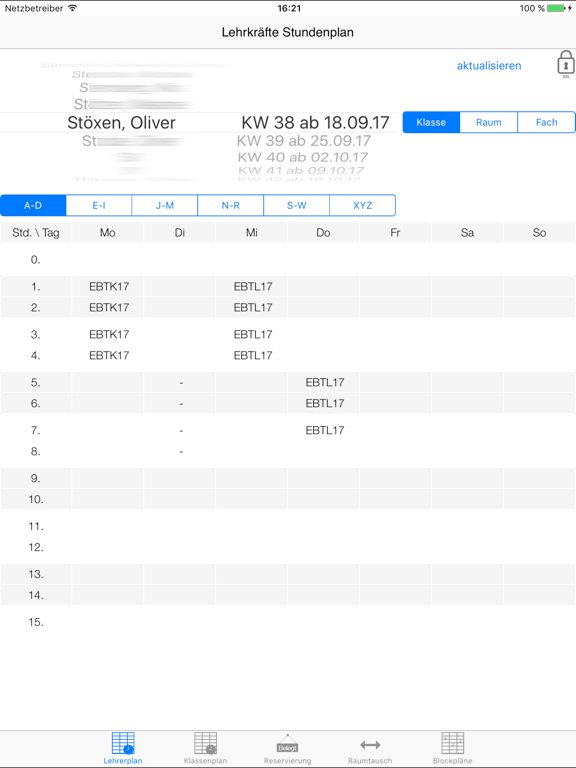 Screenshot #4 pour Virtueller Stundenplan