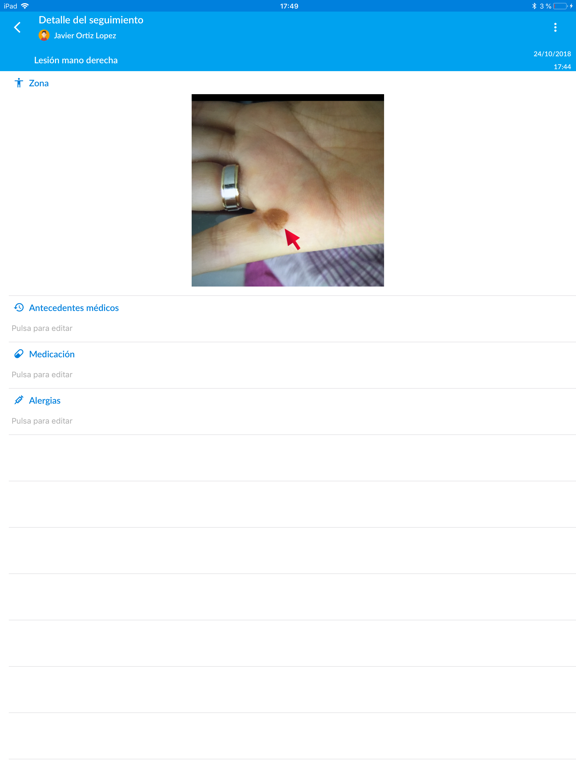 eDerma iPad screenshot 4 - Medical app