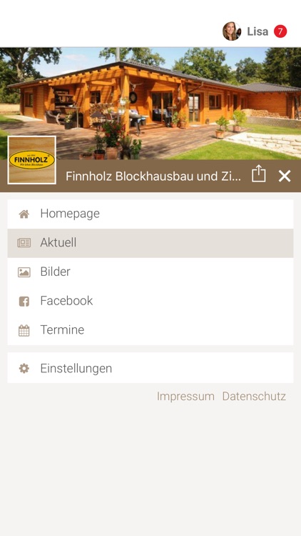 Finnholz Blockhausbau/Zimmerei