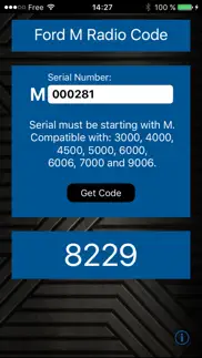 ford m radio code generator iphone screenshot 1