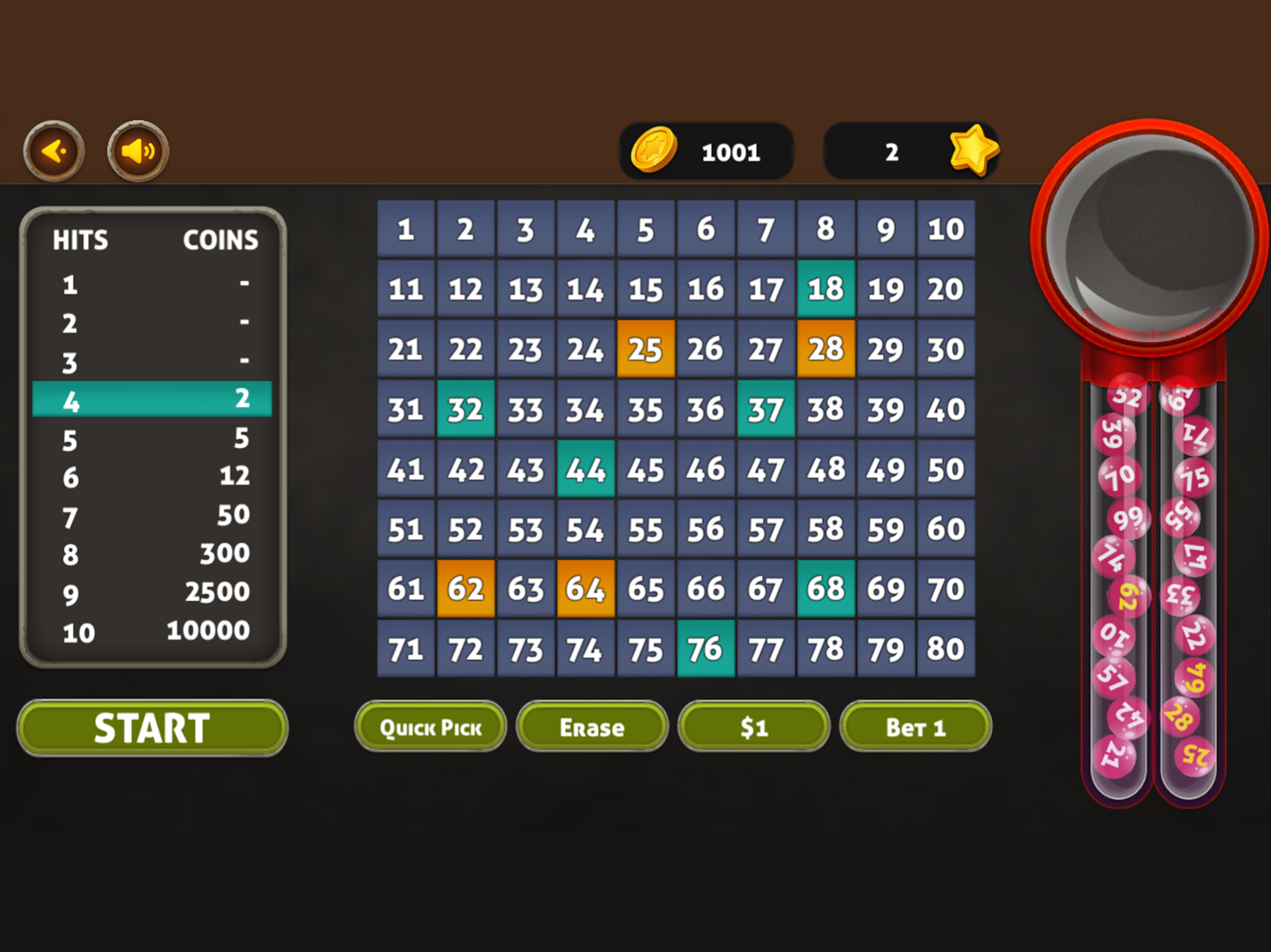 Keno Cleopatra screenshot 8