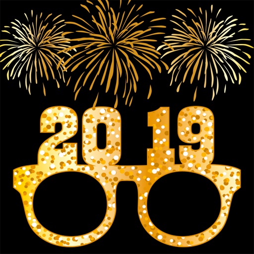 2019 Happy New Year Stickers icon