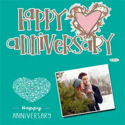 Anniversary Wishes Card Maker app icon
