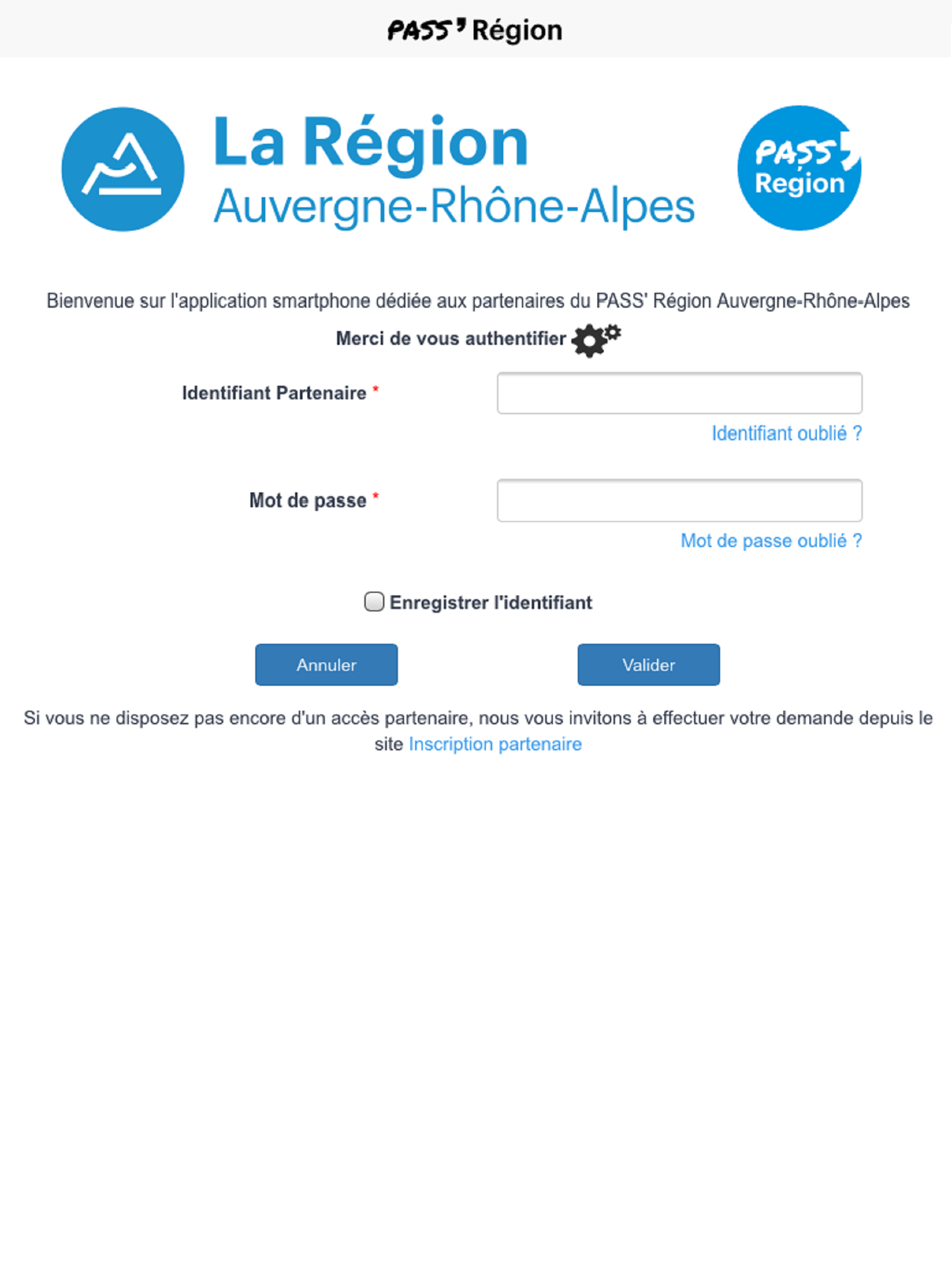 Partenaire PASS' Région
