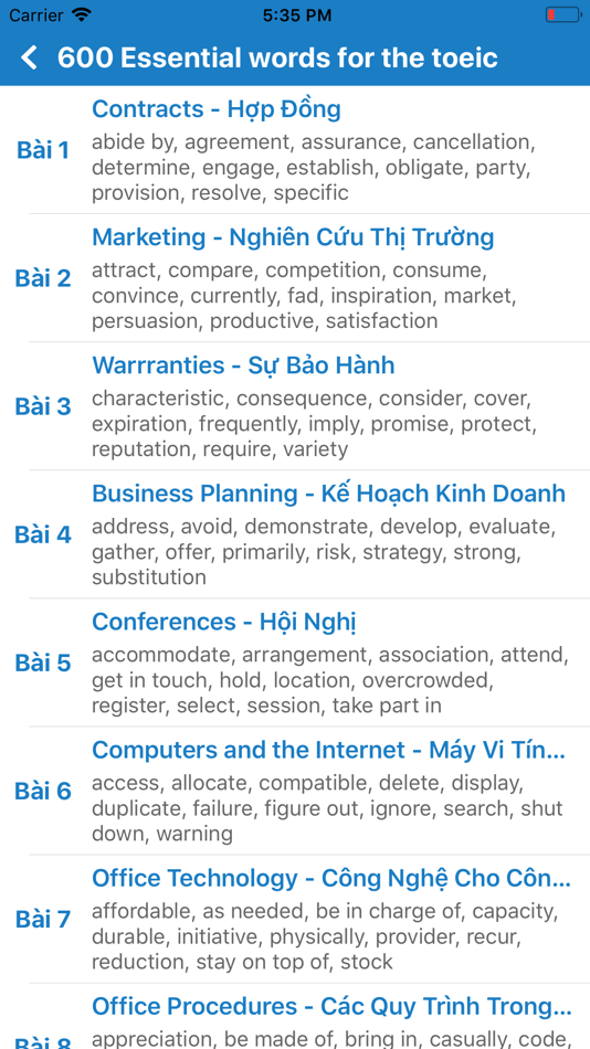 #9. Prep for the Toeic test (iOS) 由: Hoa Nguyen Quang