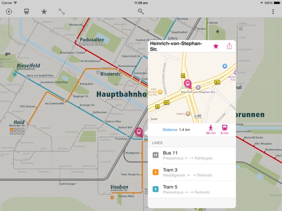 Screenshot #5 pour Freiburg Rail Map Lite