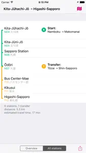 Sapporo Rail Map Lite screenshot #4 for iPhone