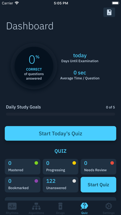 ACLS Rhythms and Quiz Screenshot