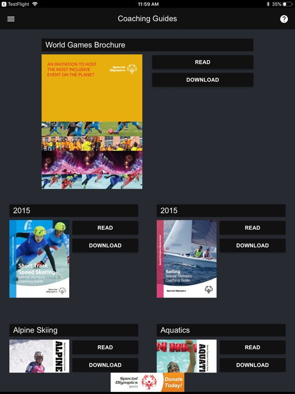 Screenshot #4 pour Special Olympics Sports App