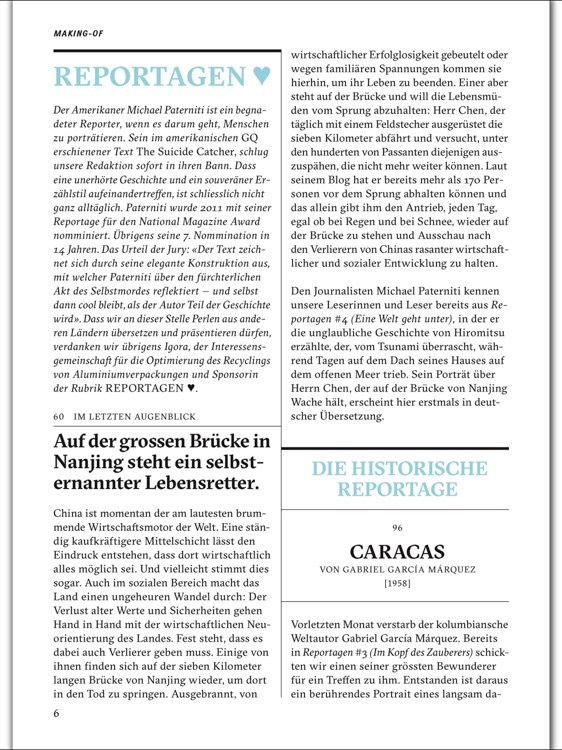 REPORTAGEN: Das Magazin screenshot-4
