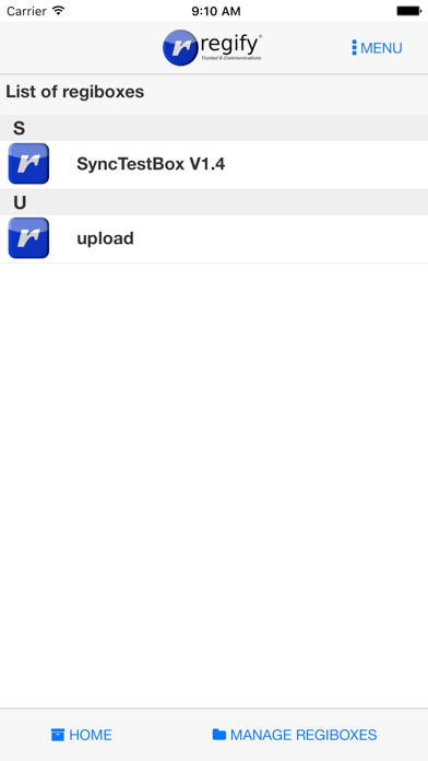 App screenshot