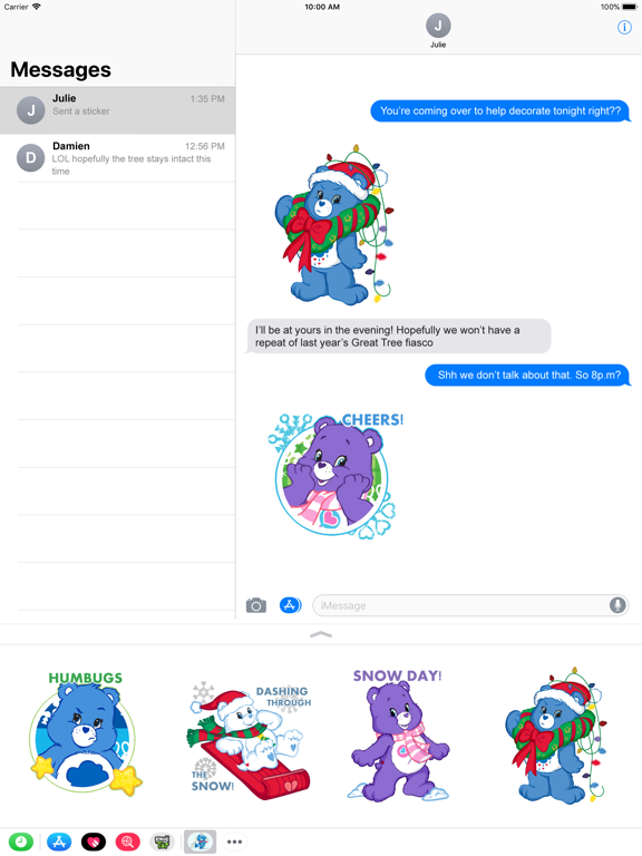 Screenshot #5 pour Care Bears Holiday Stickers